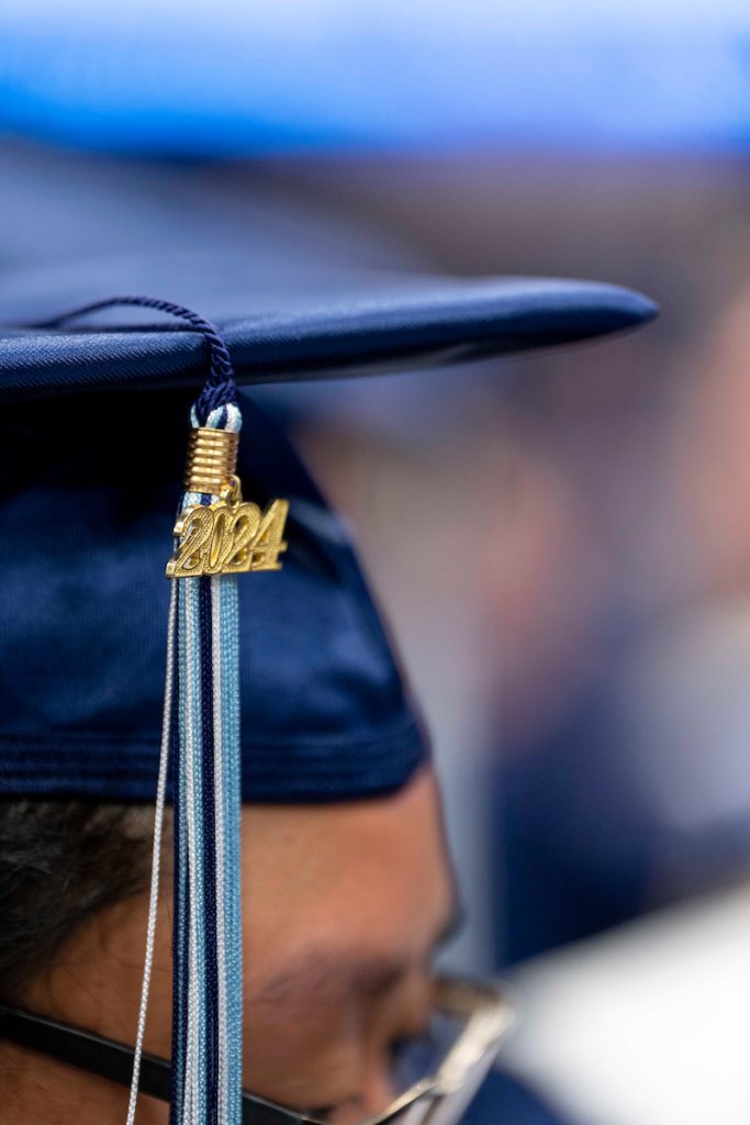 A photo of a student's tassle