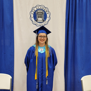 photo of Early College student, Delaney at their high school graduation